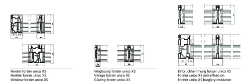 forster unico XS | Glazing XS | Burglary-resistance XS